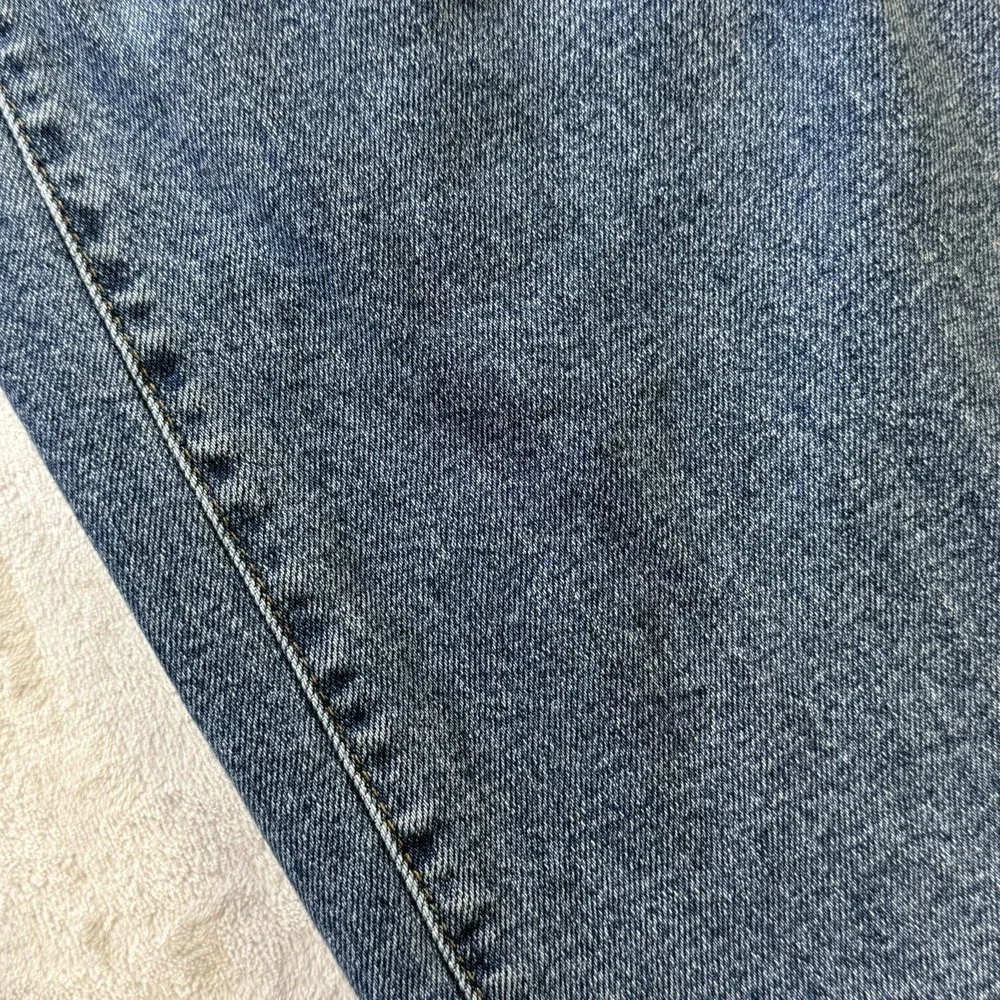 Just Black Denim Wide Leg Jeans Medium Wash Made in USA Size 25
